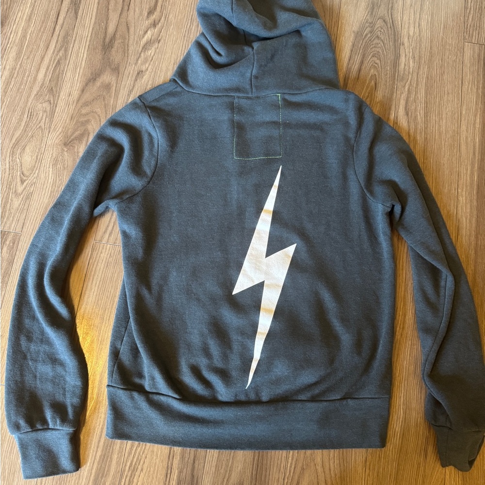 Aviator Nation Charcoal Zip-Up Hoodie